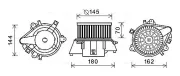 Innenraumgebläse 12 V AVA QUALITY COOLING FT8437