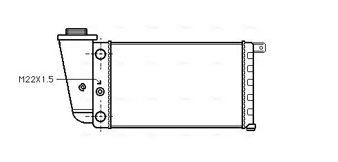 Kühler, Motorkühlung AVA QUALITY COOLING FTA2097 Bild Kühler, Motorkühlung AVA QUALITY COOLING FTA2097