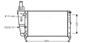 Kühler, Motorkühlung AVA QUALITY COOLING FTA2139