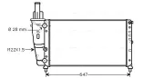 Kühler, Motorkühlung AVA QUALITY COOLING FTA2140