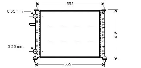 Kühler, Motorkühlung AVA QUALITY COOLING FTA2229 Bild Kühler, Motorkühlung AVA QUALITY COOLING FTA2229