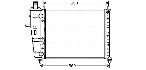 Kühler, Motorkühlung AVA QUALITY COOLING FTA2230 Bild Kühler, Motorkühlung AVA QUALITY COOLING FTA2230