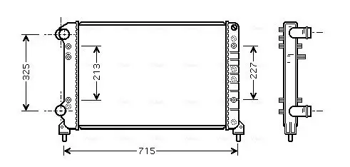 Kühler, Motorkühlung AVA QUALITY COOLING FTA2262 Bild Kühler, Motorkühlung AVA QUALITY COOLING FTA2262