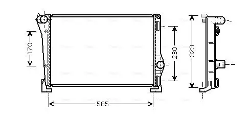 Kühler, Motorkühlung AVA QUALITY COOLING FTA2279 Bild Kühler, Motorkühlung AVA QUALITY COOLING FTA2279