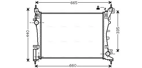 Kühler, Motorkühlung AVA QUALITY COOLING FTA2318