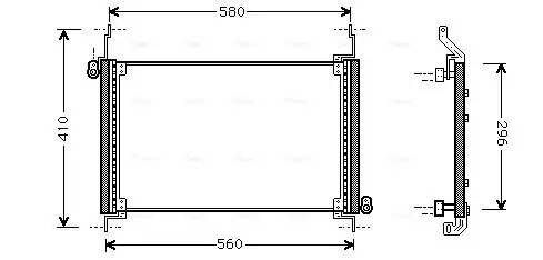 Kondensator, Klimaanlage AVA QUALITY COOLING FTA5127