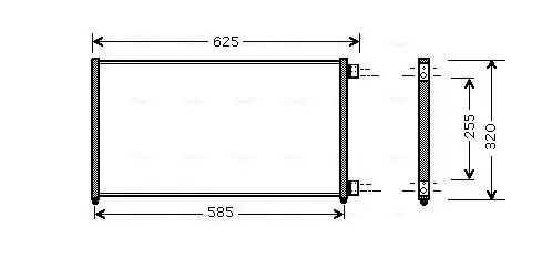 Kondensator, Klimaanlage AVA QUALITY COOLING FTA5256