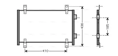 Kondensator, Klimaanlage AVA QUALITY COOLING FTA5302