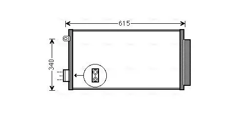 Kondensator, Klimaanlage AVA Clever Choice FTA5412D