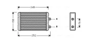 Wärmetauscher, Innenraumheizung AVA QUALITY COOLING FTA6220