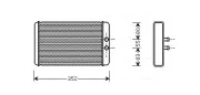 Wärmetauscher, Innenraumheizung AVA QUALITY COOLING FTA6265