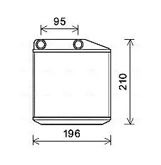 Wärmetauscher, Innenraumheizung AVA QUALITY COOLING FTA6313 Bild Wärmetauscher, Innenraumheizung AVA QUALITY COOLING FTA6313