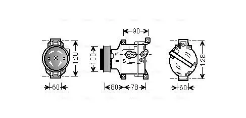 Kompressor, Klimaanlage AVA Clever Choice FTAK103 Bild Kompressor, Klimaanlage AVA Clever Choice FTAK103