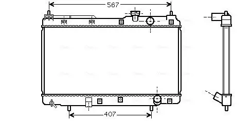 Kühler, Motorkühlung AVA QUALITY COOLING HD2175