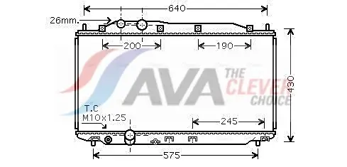 Kühler, Motorkühlung AVA QUALITY COOLING HD2191 Bild Kühler, Motorkühlung AVA QUALITY COOLING HD2191