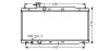 Kühler, Motorkühlung AVA QUALITY COOLING HD2241