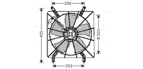 Lüfter, Motorkühlung AVA QUALITY COOLING HD7519