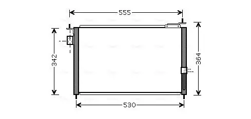 Kondensator, Klimaanlage AVA QUALITY COOLING HDA5209