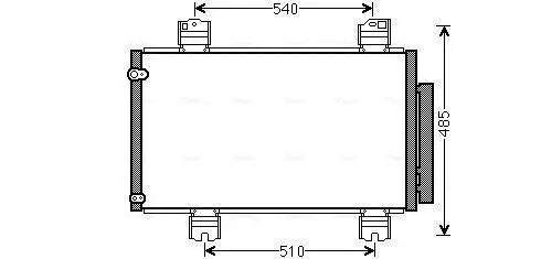 Kondensator, Klimaanlage AVA Clever Choice HDA5236D