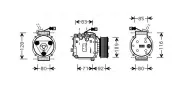 Kompressor, Klimaanlage AVA QUALITY COOLING HDAK169