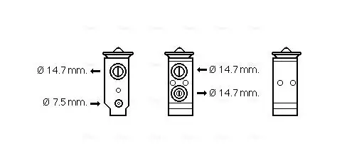 Expansionsventil, Klimaanlage AVA QUALITY COOLING HY1325