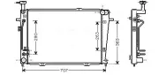 Kühler, Motorkühlung AVA QUALITY COOLING HY2130