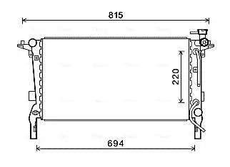 Kühler, Motorkühlung AVA QUALITY COOLING HY2242 Bild Kühler, Motorkühlung AVA QUALITY COOLING HY2242