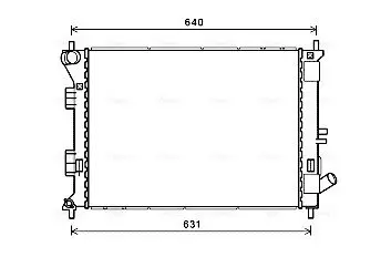 Kühler, Motorkühlung AVA QUALITY COOLING HY2335