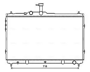 Kühler, Motorkühlung AVA QUALITY COOLING HY2392