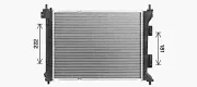 Kühler, Motorkühlung AVA QUALITY COOLING HY2479