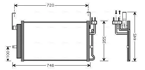 Kondensator, Klimaanlage AVA QUALITY COOLING HY5084D