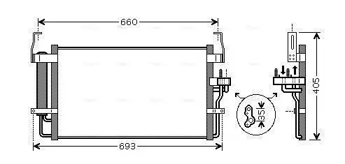 Kondensator, Klimaanlage AVA QUALITY COOLING HY5092D