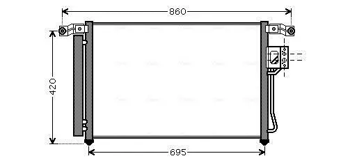 Kondensator, Klimaanlage AVA QUALITY COOLING HY5175D Bild Kondensator, Klimaanlage AVA QUALITY COOLING HY5175D