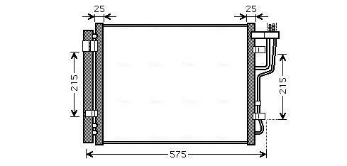 Kondensator, Klimaanlage AVA QUALITY COOLING HY5189D