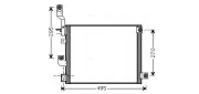 Kondensator, Klimaanlage AVA QUALITY COOLING HY5194