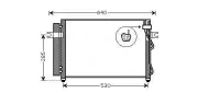 Kondensator, Klimaanlage AVA QUALITY COOLING HY5195D