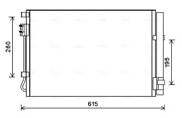 Kondensator, Klimaanlage AVA QUALITY COOLING HY5269D