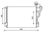 Kondensator, Klimaanlage AVA QUALITY COOLING HY5299D