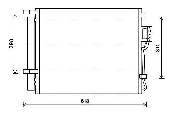 Kondensator, Klimaanlage AVA QUALITY COOLING HY5310D