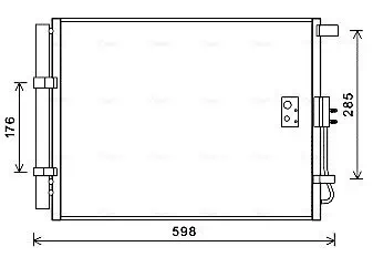 Kondensator, Klimaanlage AVA QUALITY COOLING HY5373D