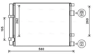 Kondensator, Klimaanlage AVA QUALITY COOLING HY5396D Bild Kondensator, Klimaanlage AVA QUALITY COOLING HY5396D