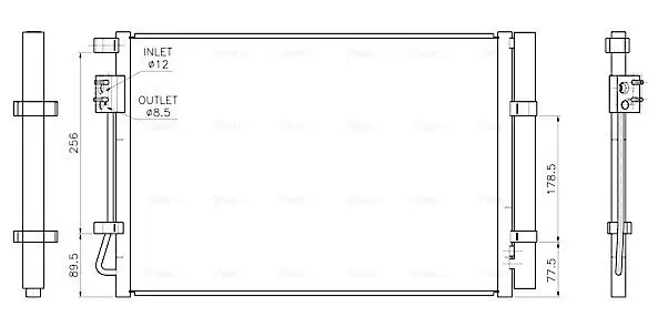 Kondensator, Klimaanlage AVA QUALITY COOLING HY5602D