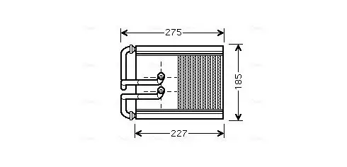 Wärmetauscher, Innenraumheizung AVA QUALITY COOLING HY6168