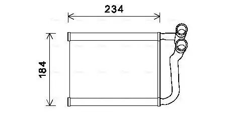 Wärmetauscher, Innenraumheizung AVA QUALITY COOLING HY6253 Bild Wärmetauscher, Innenraumheizung AVA QUALITY COOLING HY6253