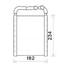 Wärmetauscher, Innenraumheizung AVA QUALITY COOLING HY6356