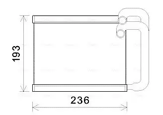 Wärmetauscher, Innenraumheizung AVA QUALITY COOLING HY6391