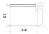 Wärmetauscher, Innenraumheizung AVA QUALITY COOLING HY6391
