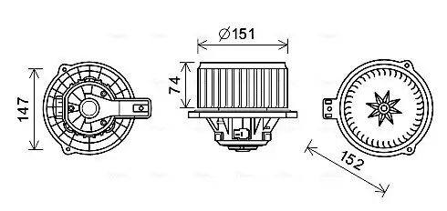 Kondensator, Klimaanlage AVA QUALITY COOLING HY5280D Bild Kondensator, Klimaanlage AVA QUALITY COOLING HY5280D