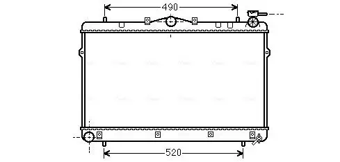 Kühler, Motorkühlung AVA QUALITY COOLING HYA2043