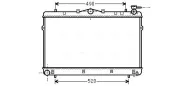 Kühler, Motorkühlung AVA QUALITY COOLING HYA2043